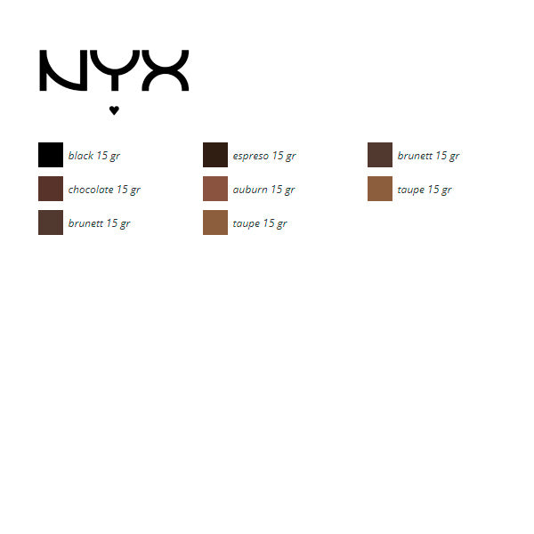 Maquillaje para Cejas Fill & Fluff NYX (15 g)