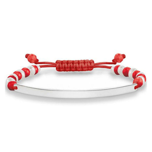 Pulsera Mujer Thomas Sabo Rojo Plata Plateado
