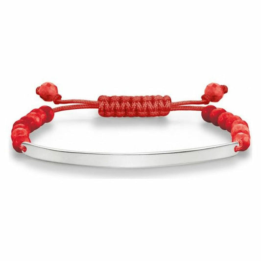 Pulsera Mujer Thomas Sabo Rojo Plata Plateado