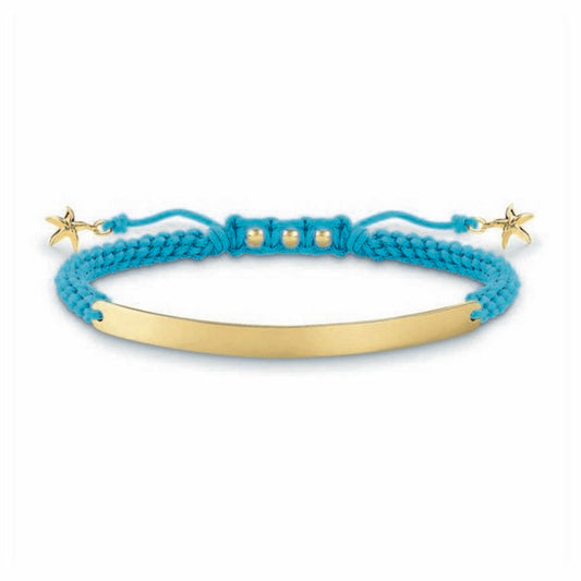 Pulsera Mujer Thomas Sabo LBA0060-848-1 Azul Plata Dorado