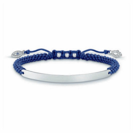 Pulsera Mujer Thomas Sabo LBA0066-897-1 Azul Plata Plateado