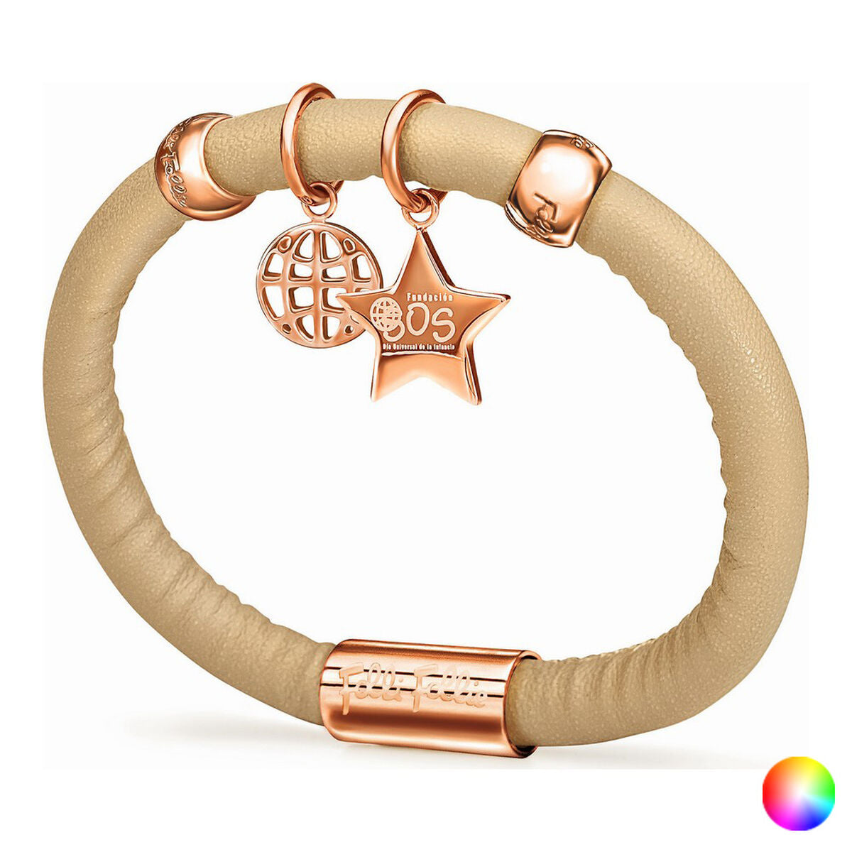 Pulsera Mujer Folli Follie 1B13T046R Cuero (16 cm)