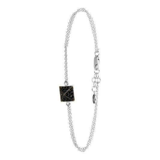 Pulsera Mujer Sif Jakobs B1851-BK-070 Gris Plata de ley (16 - 18 cm)