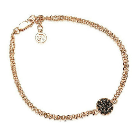 Pulsera Mujer Sif Jakobs B2071-BK-RG Rosa Plata de ley (16 - 20 cm)