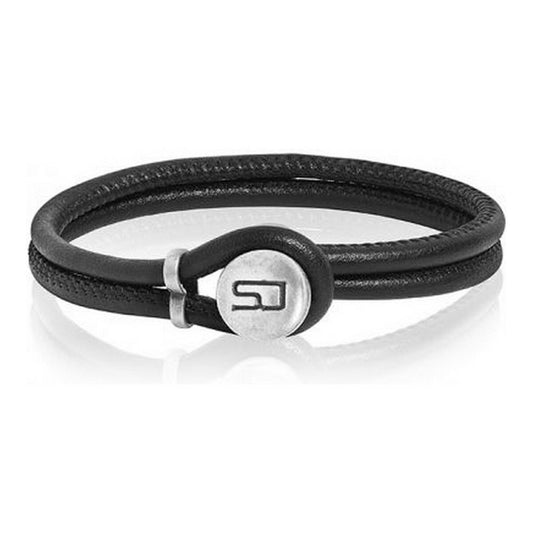 Pulsera Mujer Sif Jakobs BR458-BL-BK-21 Negro Cuero (21 cm)