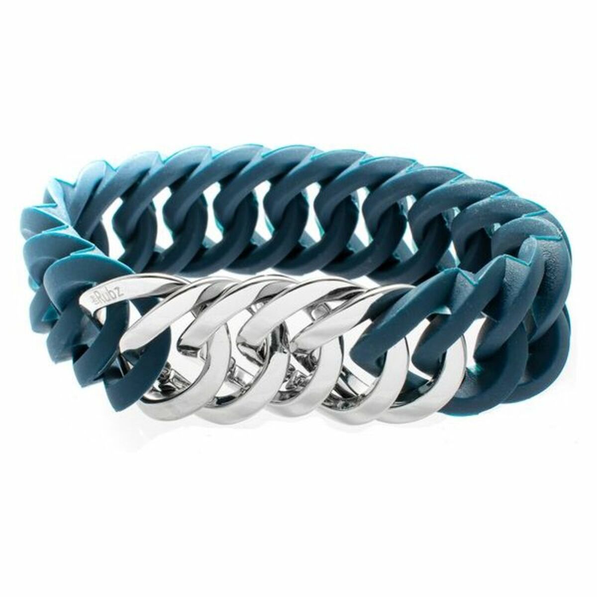 Pulsera TheRubz 100181 Azul Silicona Acero Inoxidable Plateado Acero/Silicona