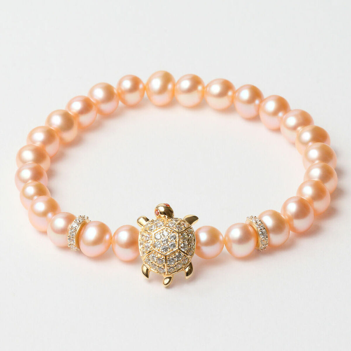 Pulsera Mujer Lancaster JLA-BR-TURTLE-6-PE Dorado Naranja Plata de ley 16 mm