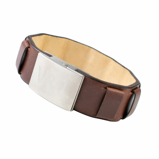 Pulsera Mujer Victorio & Lucchino VJ0125BR Marrón Cuero (18,5 cm)