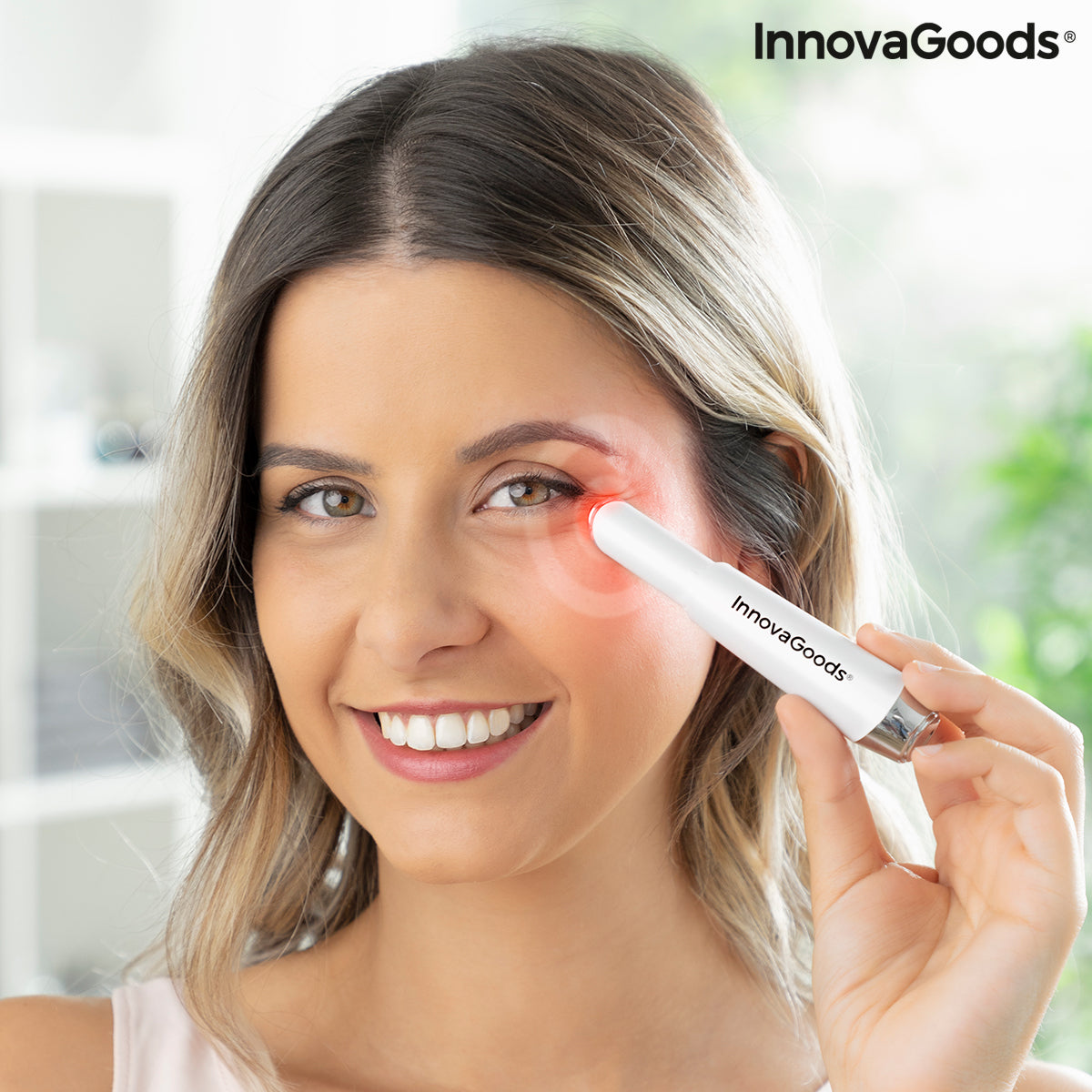 Masajeador de Ojos Antiedad con Fototerapia, Termoterapia y Vibración Therey InnovaGoods